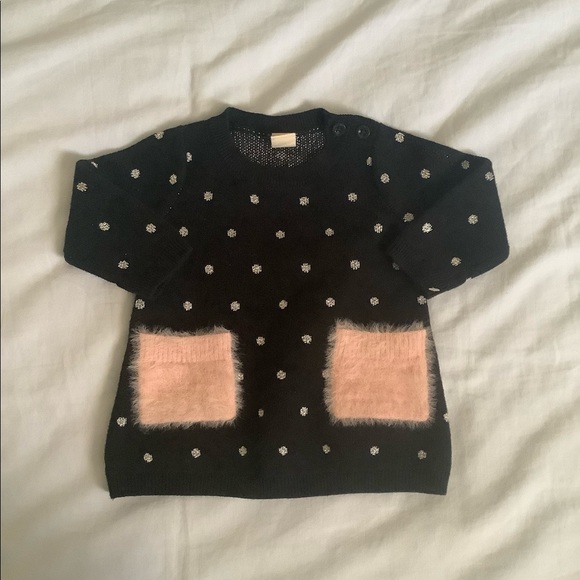 💥2x HP New 3 months Polk Dot warm baby sweater - Picture 5 of 9